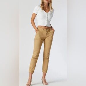 Mavi - Ivy Mid-rise, Slim Cargo Brown Stone Twill‎ EUC Size 29